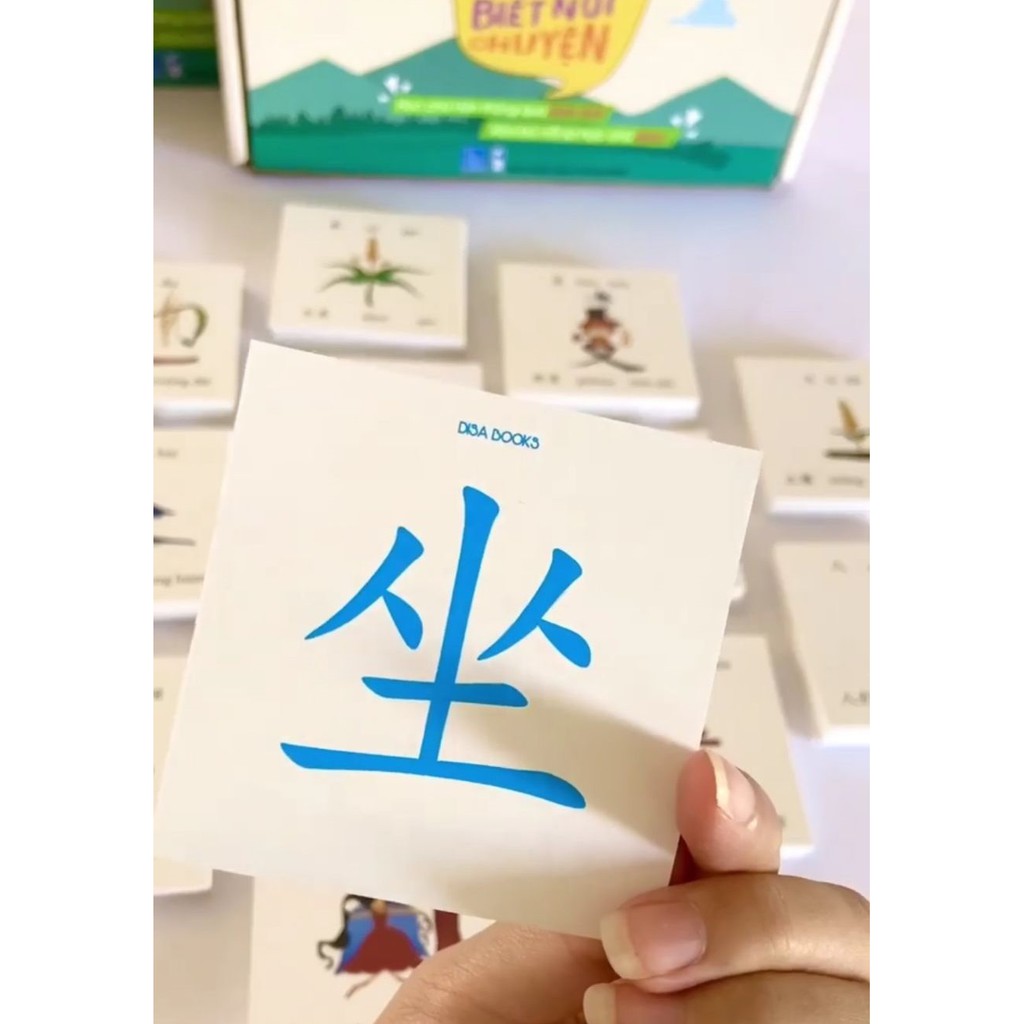 Sách-Flashcard tiếng Trung - Bộ thẻ 1500 câu chữ Hán biết nói chuyện