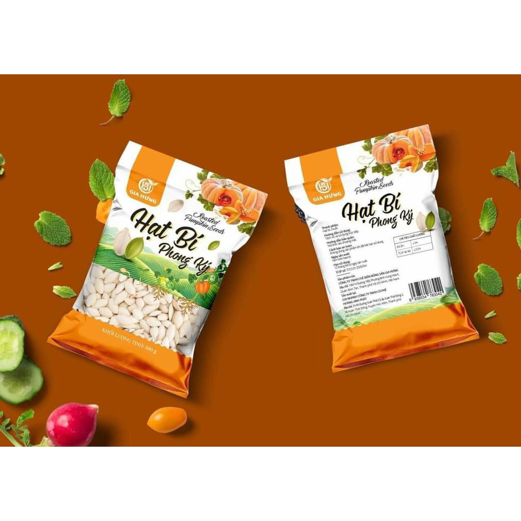 [LOẠI NGON] Hạt Bí Rang Phong Ký 500g - Đồ Ăn Vặt Nội Địa Ngon - Quà Biếu Tết - Các Loại Hạt Sấy Khô