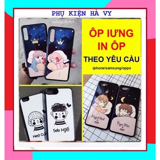 Ốp lưng Kính Tráng Gương in hình theo yêu cầu máy Iphone, Samsung, Oppo và nhiều dòng máy khác