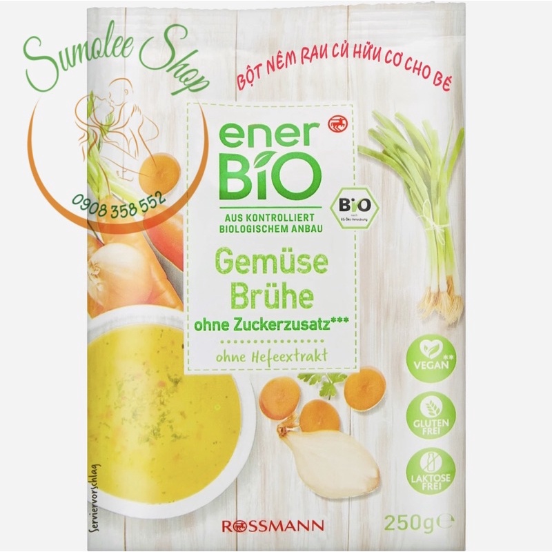 Hạt Nêm Rau Củ Hữu Cơ Ener Bio Cho Bé - DATE 2025