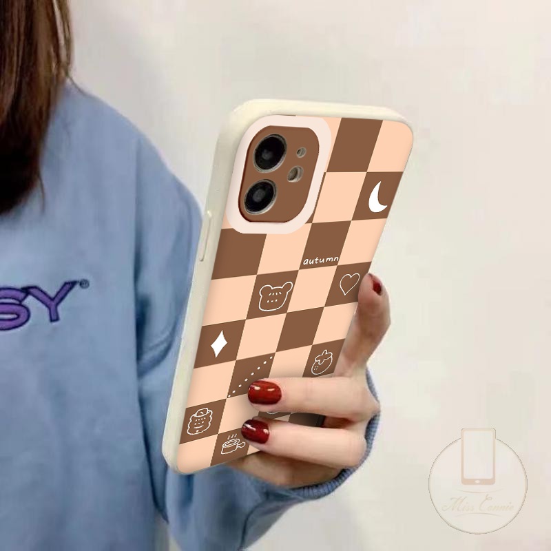 Ốp điện thoại Iphone 11 ốp trending vuông cạnh thời trang cho iPhone 13 12 11 Pro Max 8 7 6 6s Plus X XS Max XR SE 2020