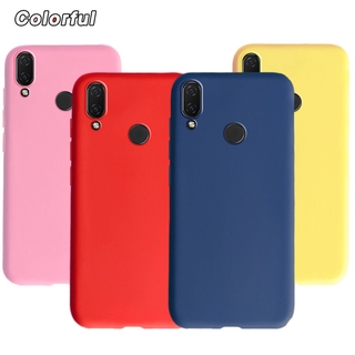 Ốp điện thoại dẻo silicon TPU siêu mỏng mặt lưng nhám màu trơn cho Huawei Nova 3i INE-LX2 Nova3i
