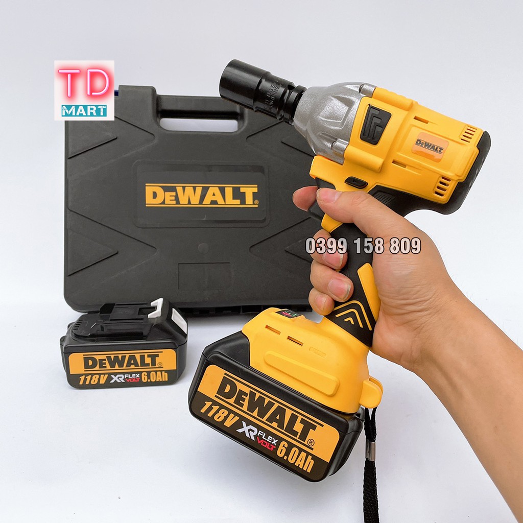 Máy Siết Bulong DEWALT 118V 100% đồng Tặng Khẩu 22 Và Đầu chuyển vít