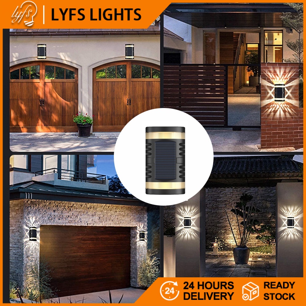 Đèn LED Gắn Tường Chạy Bằng Năng Lượng Mặt Trời Chống Nước Ip65