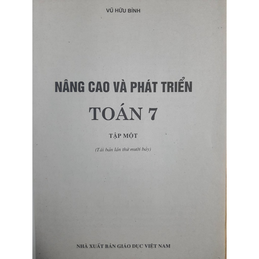 Sách - Nâng cao và phát triển Toán 7 Tập 1