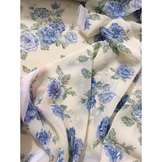 Voan gân/ chiffon gân