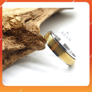 nhẫn chú đại bi nhỏ xoay 6x23mm