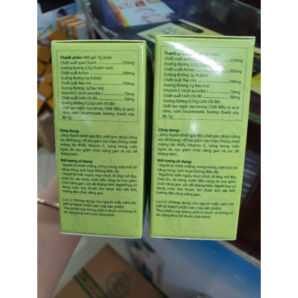 BỘT SỦI LIVE COOL THANH NHIỆT HỘP 10 GÓI