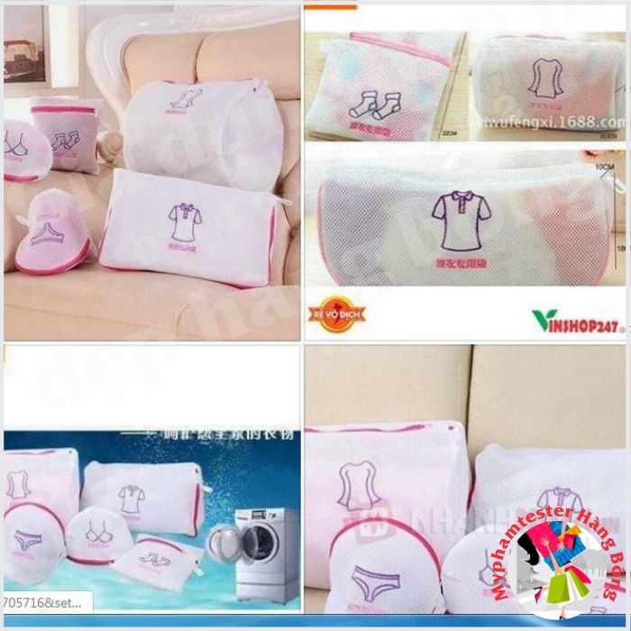 Set 5 túi giặt 3 lớp tiện ích cho gia đình