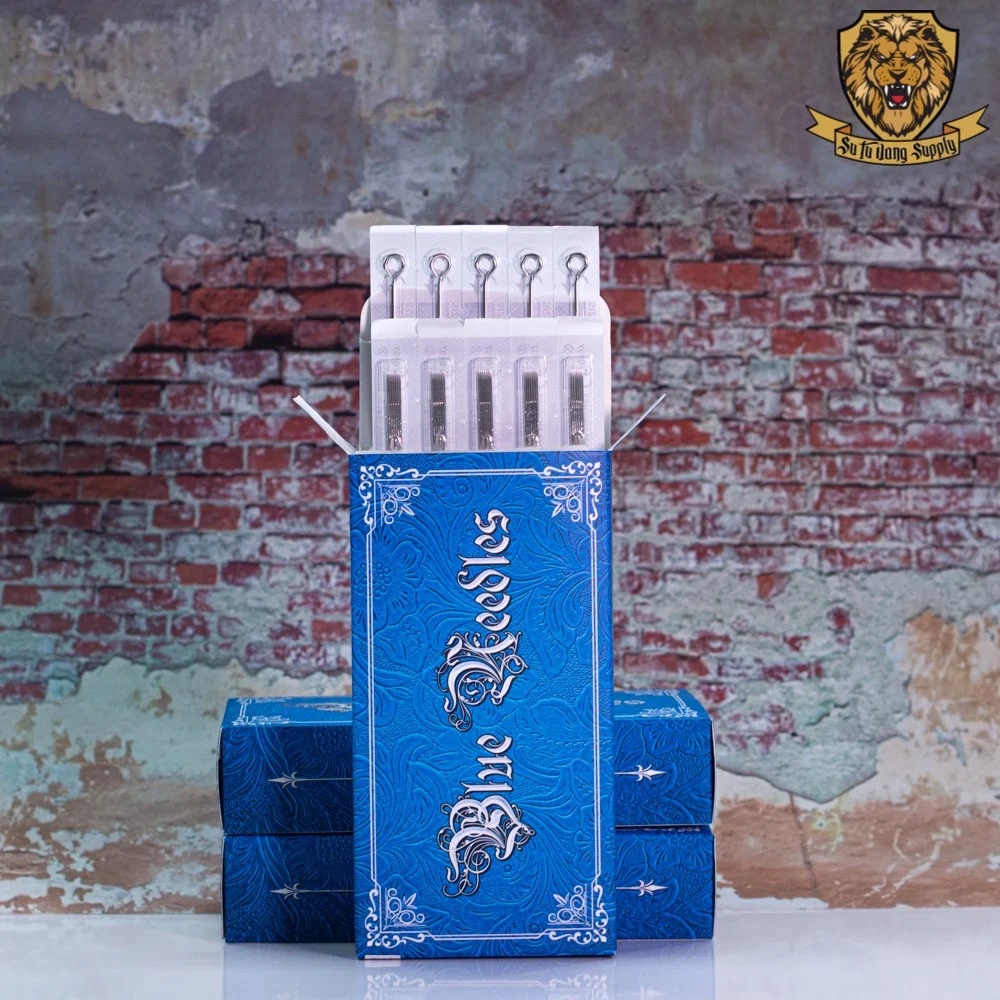 Kim xăm dài  BLUE Mã RL Phi 12 tiêu chuẩn - Hộp 50 cây