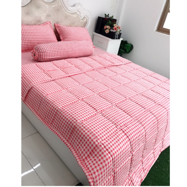 Bộ chăn hè cotton đũi
