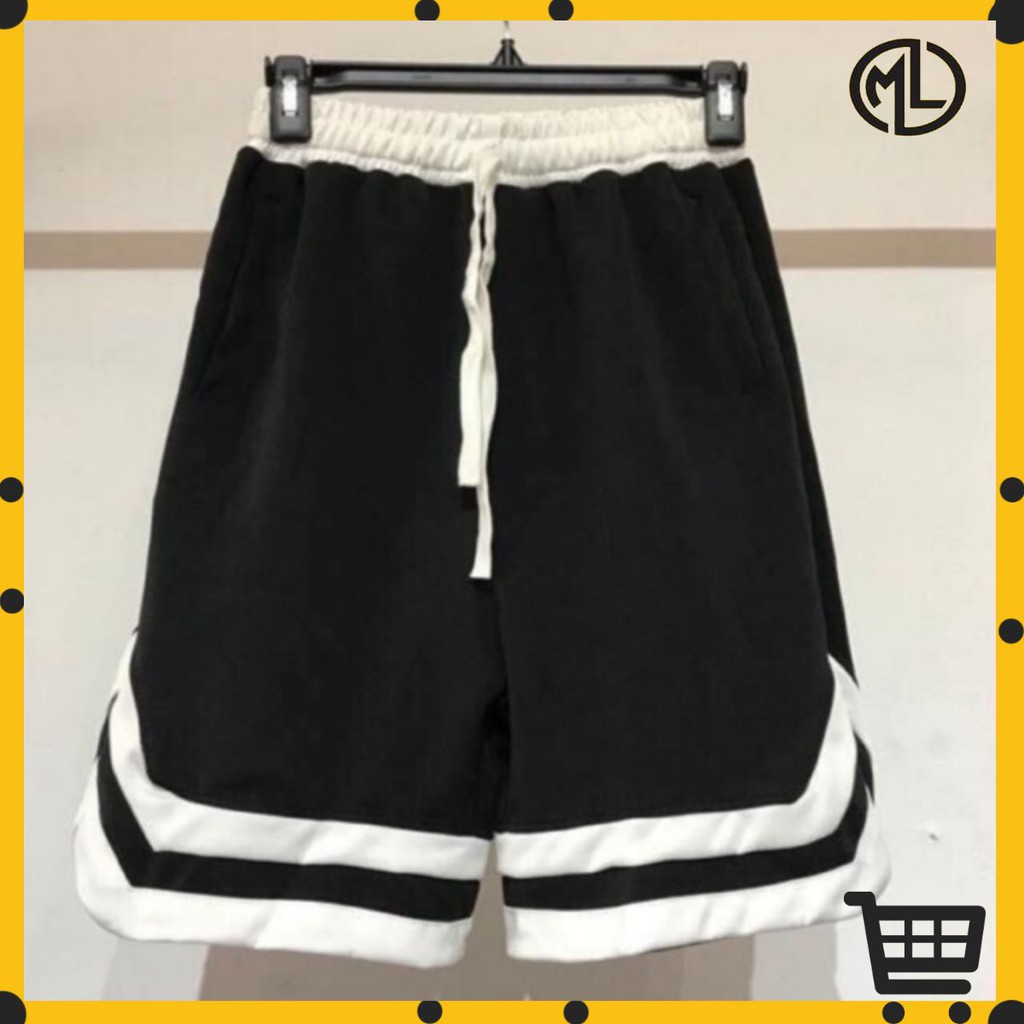 Quần short 2V thể thao trẻ trung năng động vải thun poly dày dặn không xù