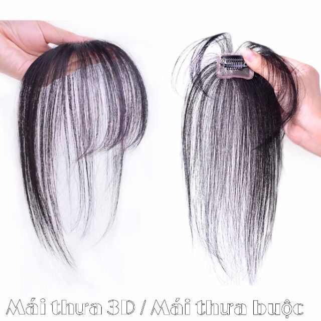 Tóc giả nữ cao cấp ❤️❤️ FREESHIP ❤️❤️ tóc mái thưa che hói 3D