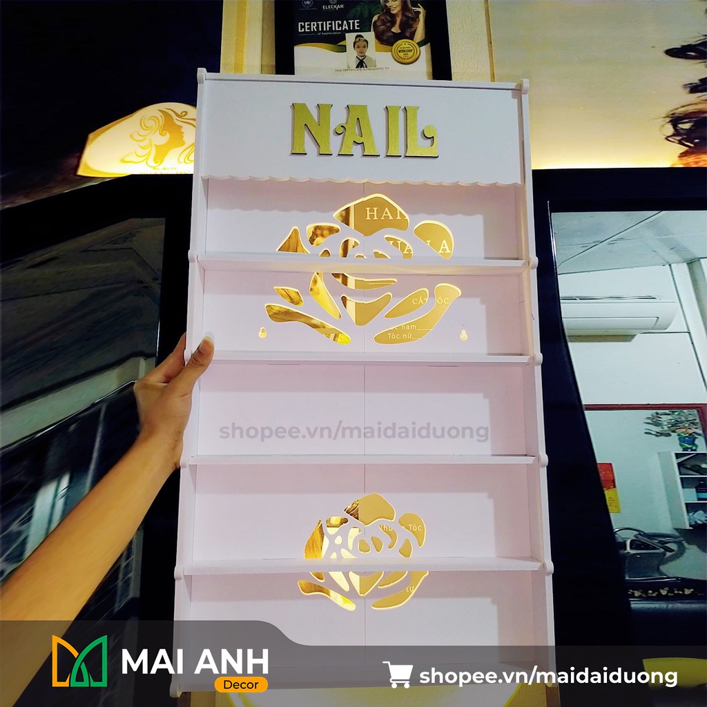 Kệ Để Đồ Nail, Để Nước Sơn Treo Tường