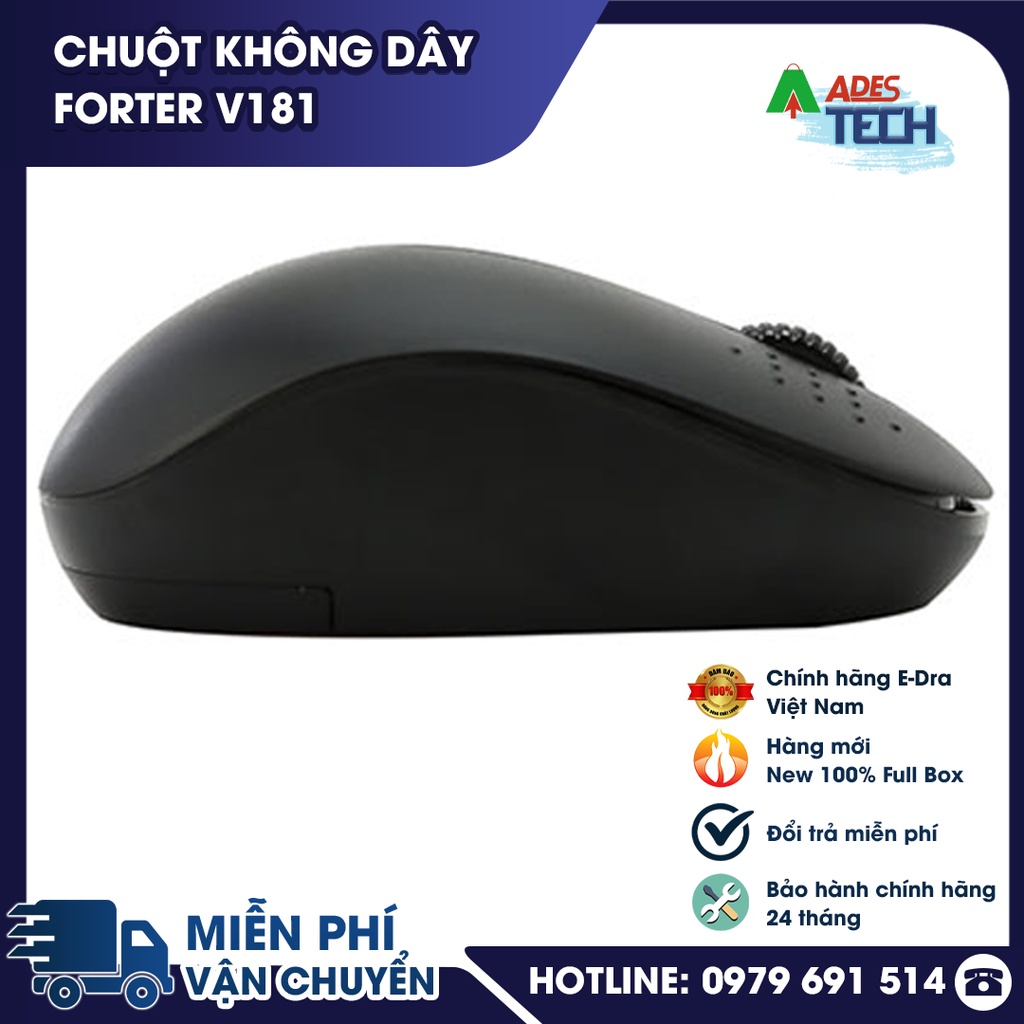 Chuột Không Dây Forter V181 | Độ nhạy 1600DPI | Vi xử lý thông minh