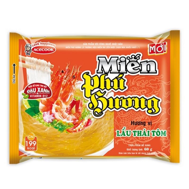 Thùng 24 gói miến phú hương (được mix nhiều vị trong thùng)