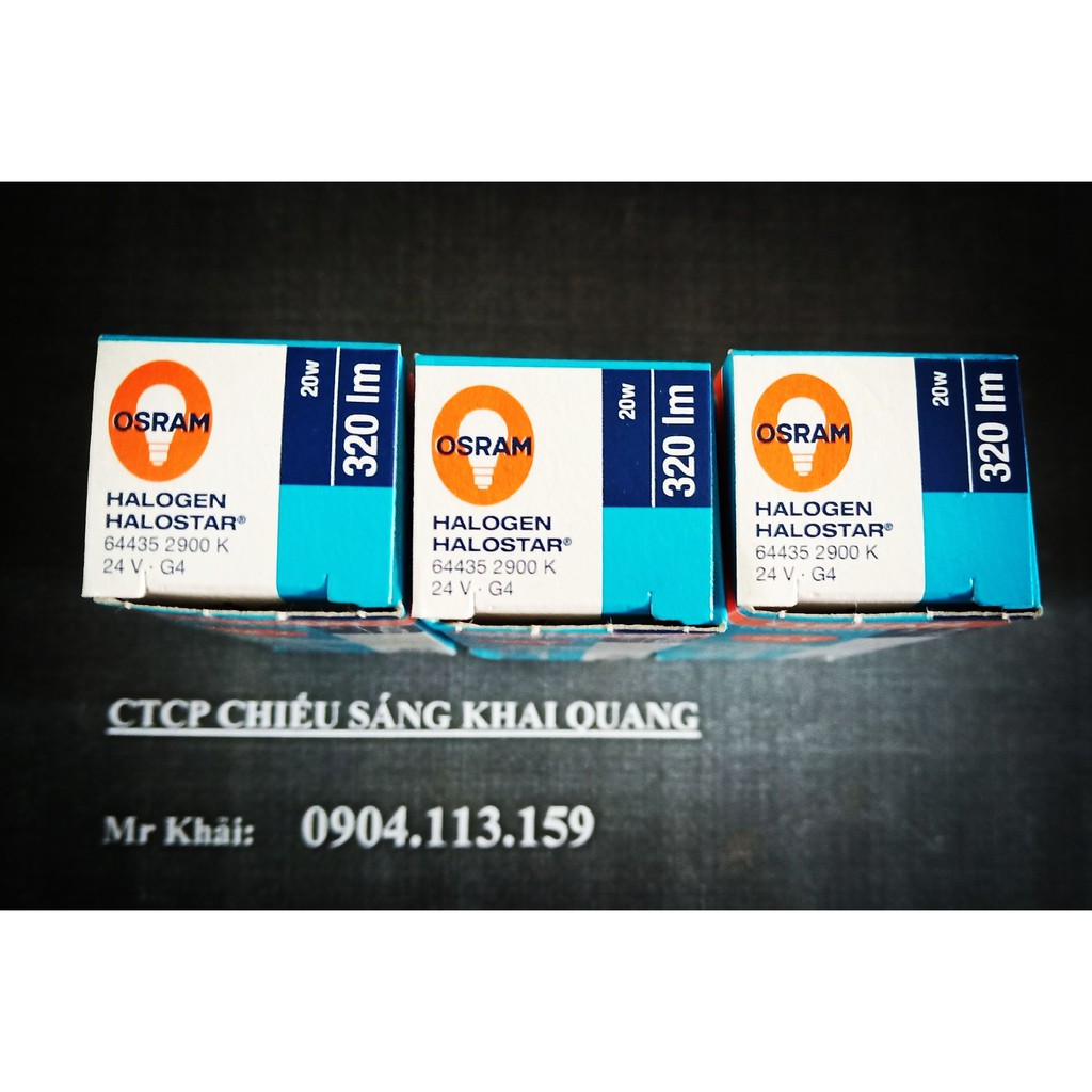 Bóng đèn halogen Osram 64435 20W 24V đui G4