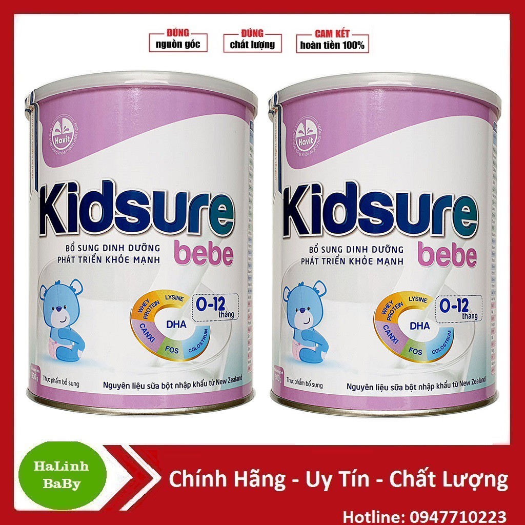 Combo 2 Lon Sữa Kidsure Bebe 900g ( Date 2023 )