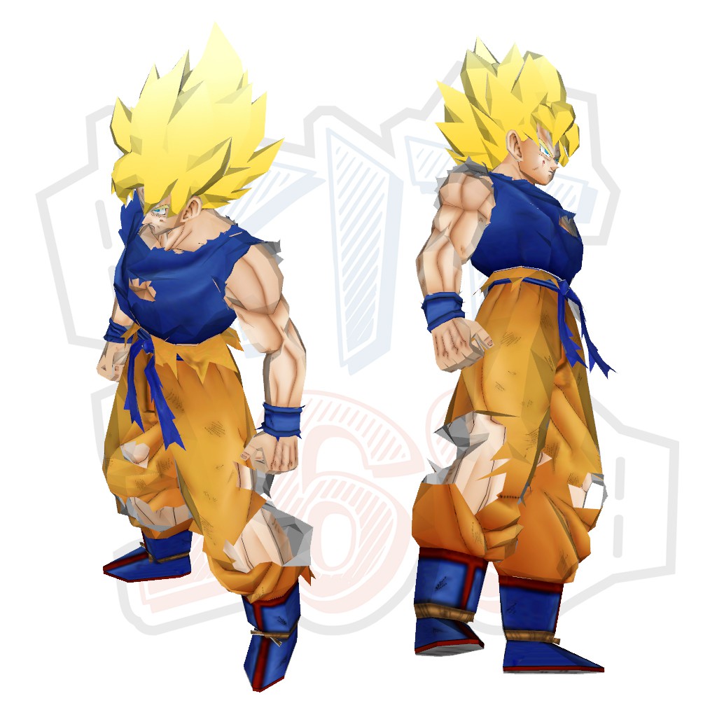 Mô hình giấy Anime Goku SSJ HD – Dragon Ball