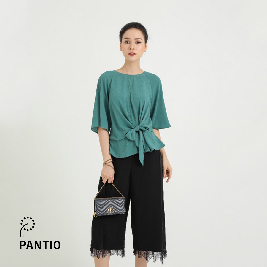 Áo sơ mi tay lỡ nơ cách điệu thời trang FAS31859 - PANTIO