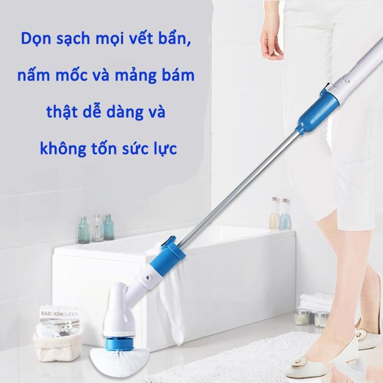 Chổi điện xoay 360 độ vệ sinh gia đình cao cấp - Dụng cụ vệ sinh nhà cửa đa năng