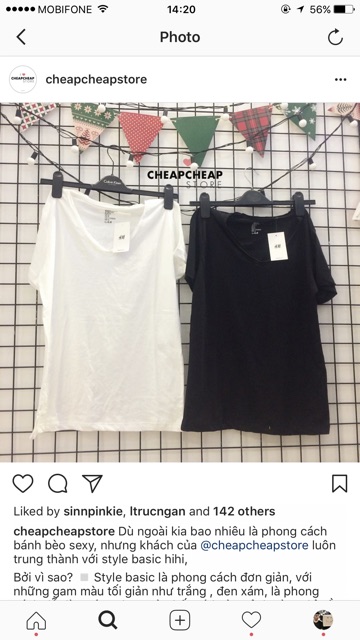 Áo thun basic - hình thật