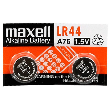 Vỉ 10 viên LR44 AG13 Maxell thay máy tính casio