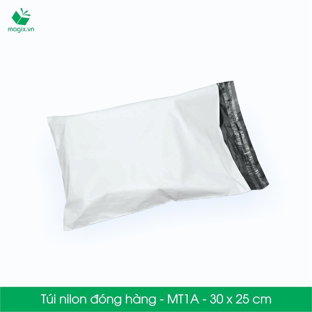 MT1A - 30x25 cm - 100 túi nilon 2 lớp đóng hàng thay thùng hộp carton