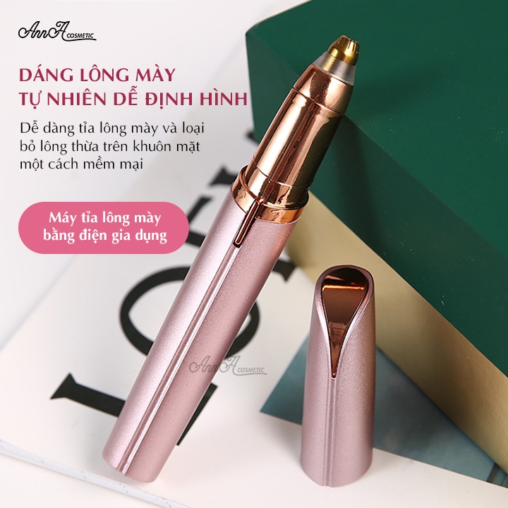 Bút tỉa lông mày cao cấp FLAWLBSS sạc tích điện bút tỉa ria mép thẩm mỹ Cho Phái Đẹp Tặng Kèm Bút chì kẻ mày