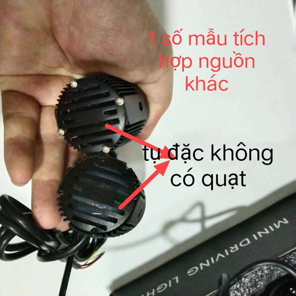 Đèn trợ sáng MINI Cost Vàng Pha Trắng 30W Không nguồn Hàng Loại 1