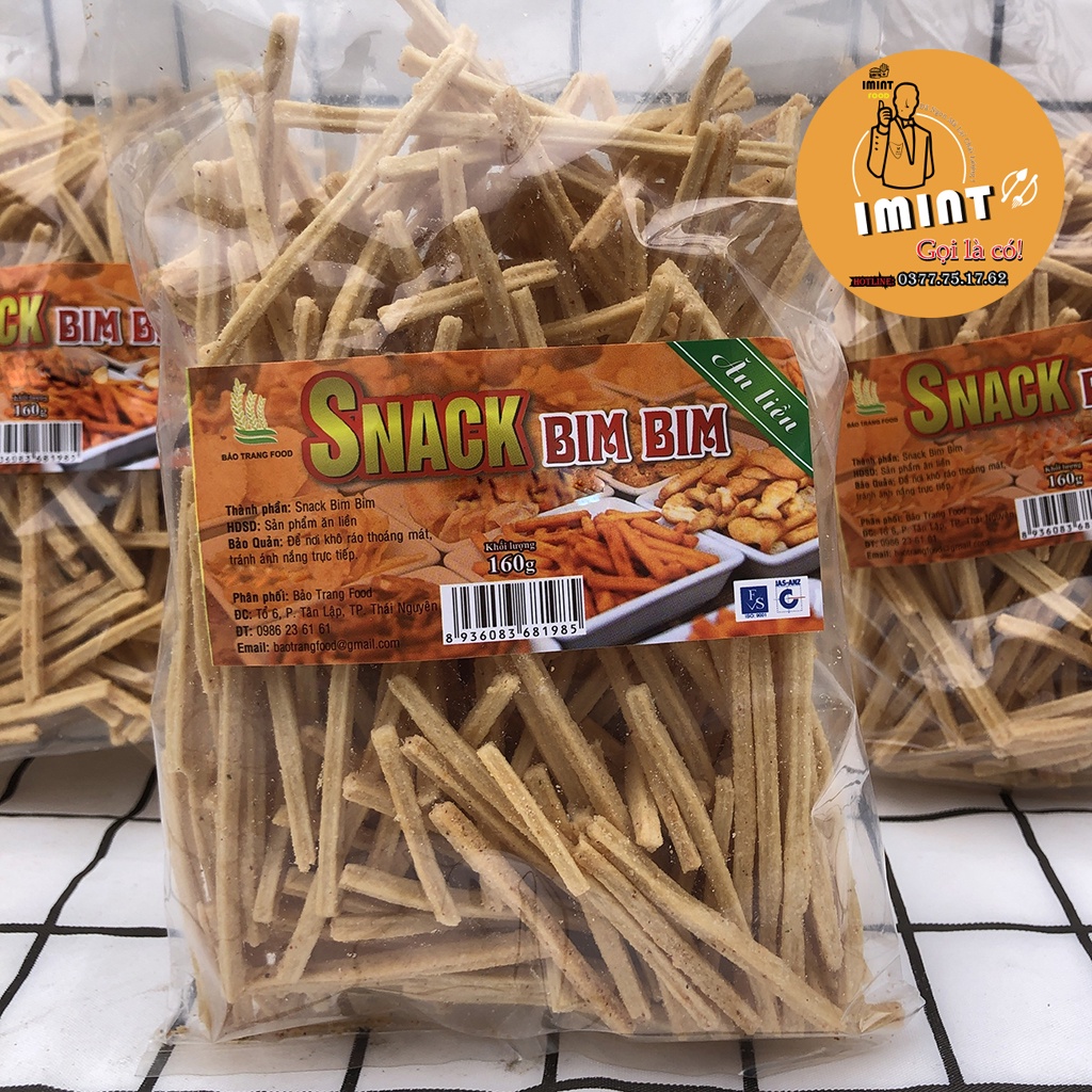 Nui Sấy Giòn 160g món quà tuổi thơ  đồ ăn vặt IMINT FOOD