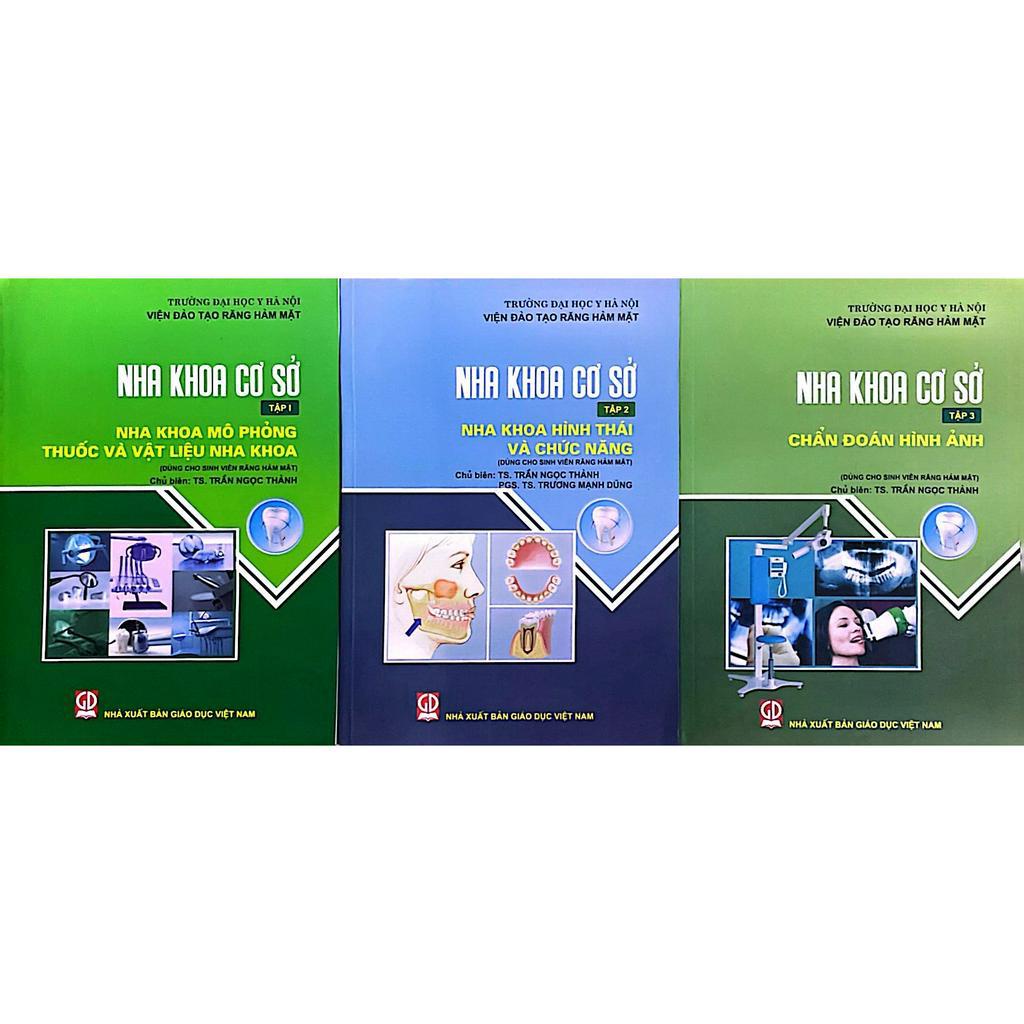 Sách - Combo  3 cuốn Nha Khoa Cơ Sở Tâp 1 + Tập2 + Tập 3  Dùng Cho Sinh Viên Răng Hàm Mặt