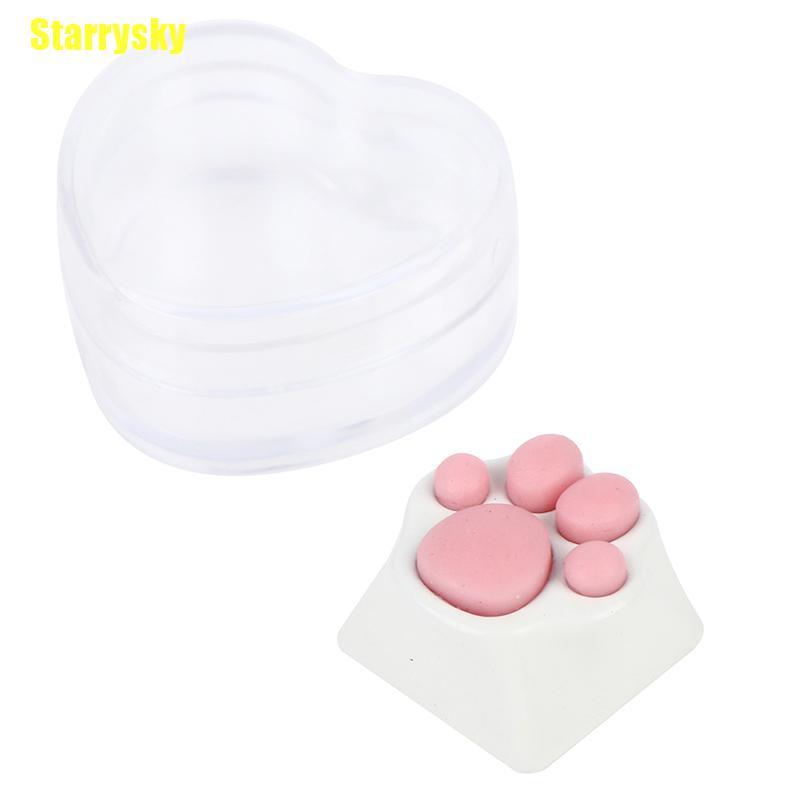 Nút Bàn Phím Bằng Silicone Abs Hình Chân Mèo Cá Tính | BigBuy360 - bigbuy360.vn