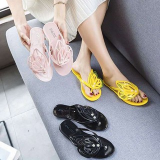 Butterfly sandals flat shoes fashion women's shoes pure net red ins versatile slippers sandals