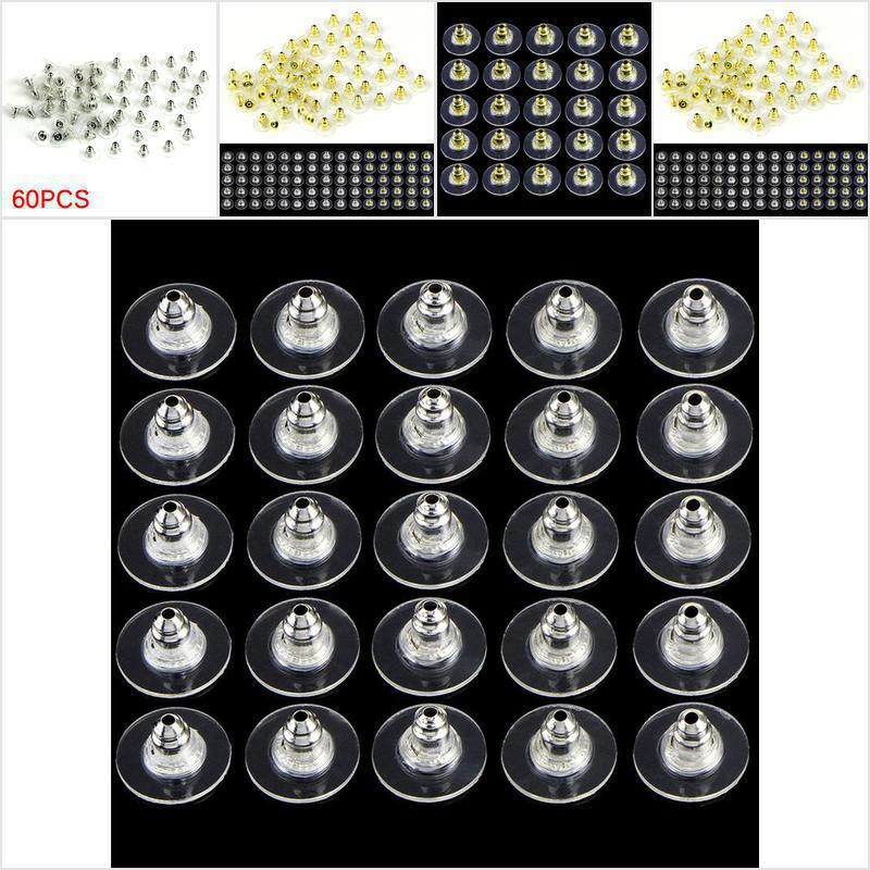 Bộ 60 Khuyên Xỏ Tai Màu Vàng / Bạc Cá Tính