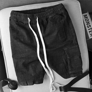 Quần short jean cargo nam Lexuza 233