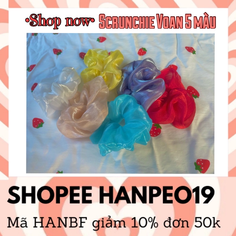 SCRUNCHIE MẪU VOAN 5 MÀU