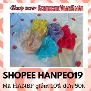 Scrunchie mẫu voan 5 màu