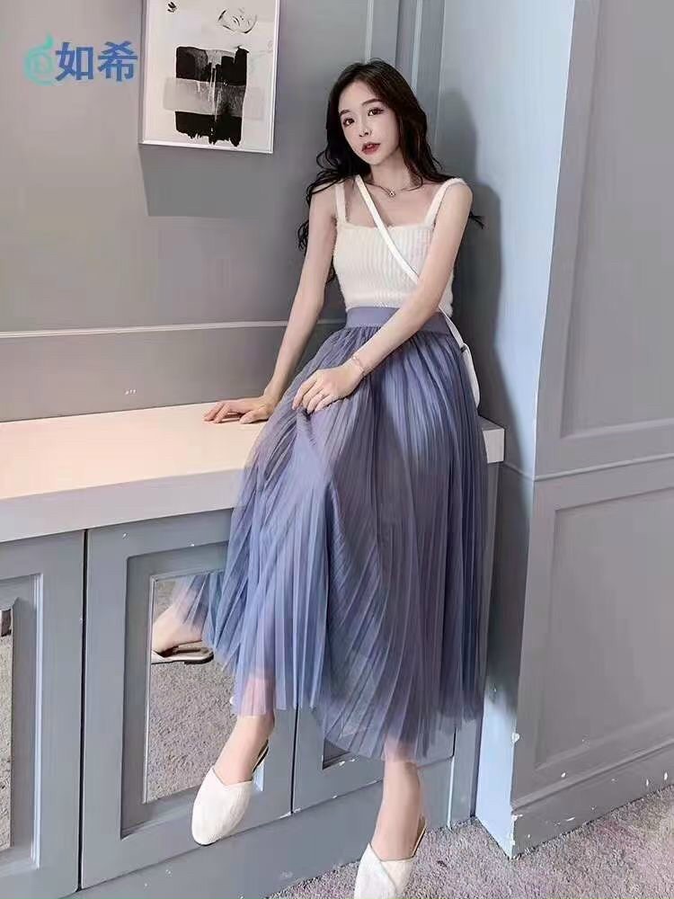 Chân váy xòe dáng dài công chúa von nhiều lớp đẹp