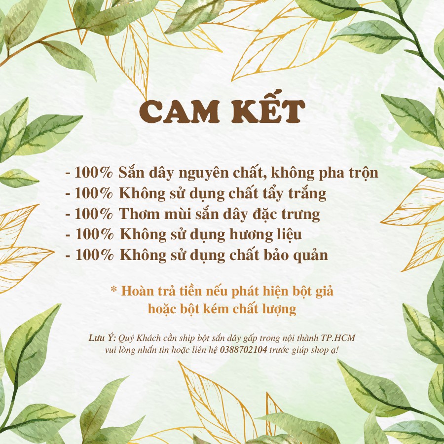 🍃 Sắn Dây Ta Thượng Hạng, Dược Tính Cao - Bột Sắn Dây Nguyên Chất Mát Lành  - Chất Lượng Không Pha Trộn