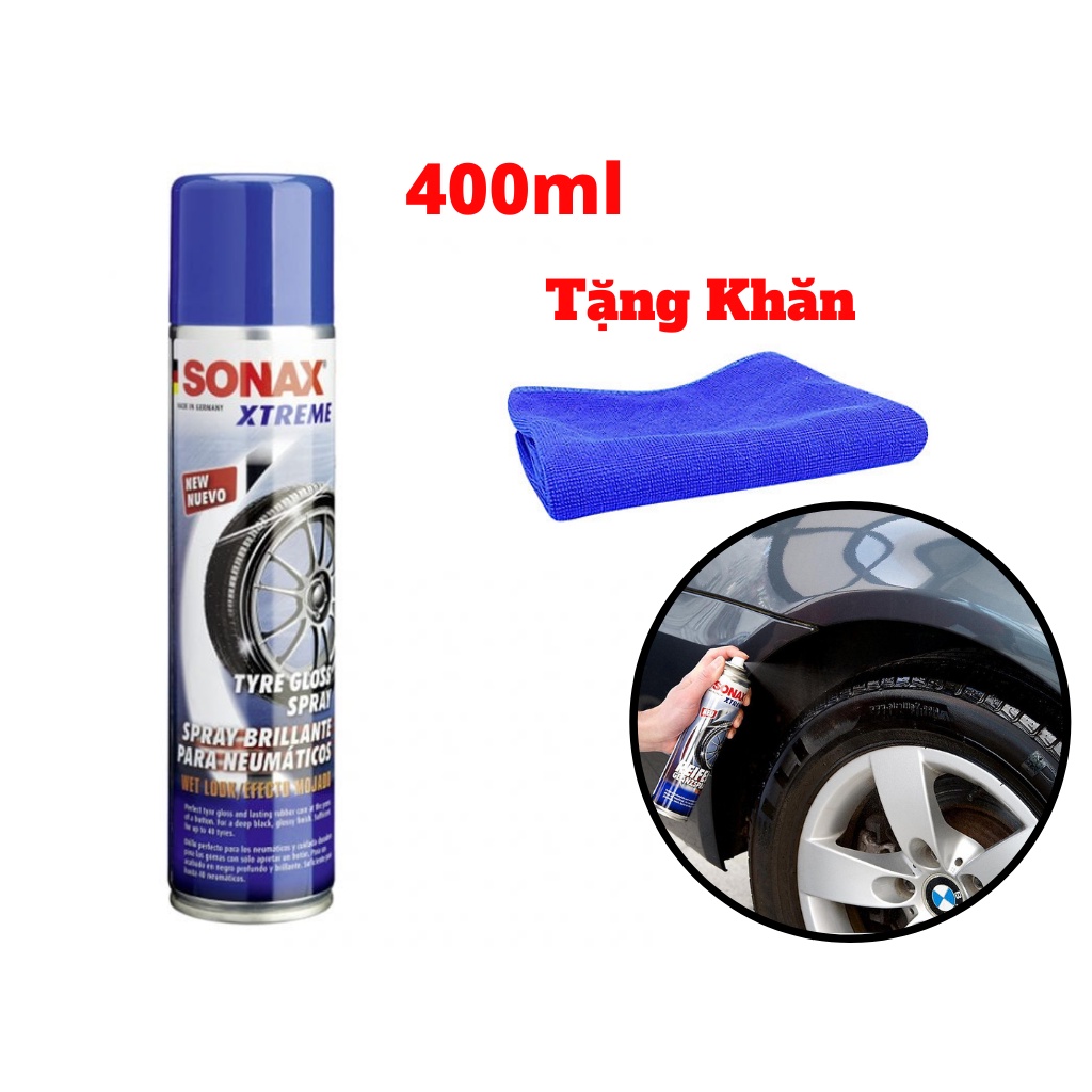 Dung Dịch Làm Bóng Bảo Dưỡng Lốp Vỏ Xe SONAX XTREME 235300 400ml Tặng Khăn