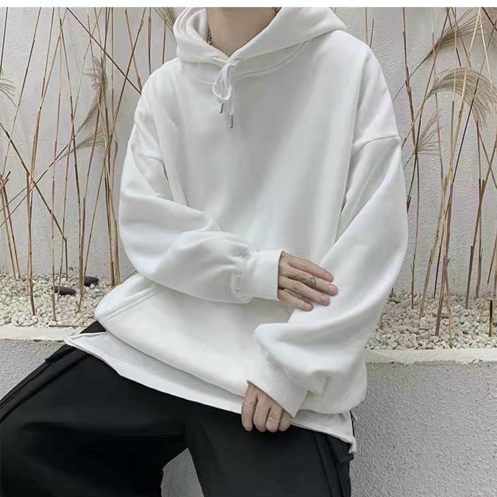 Áo Hoodie TRƠN Form rộng unisex nhiều màu có mũ