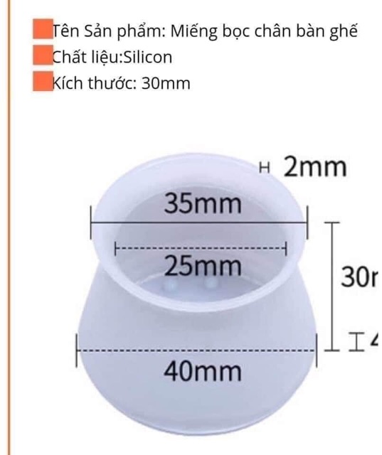 Bộ 4 chiếc học chân bàn ghế silicon mềm dẻo