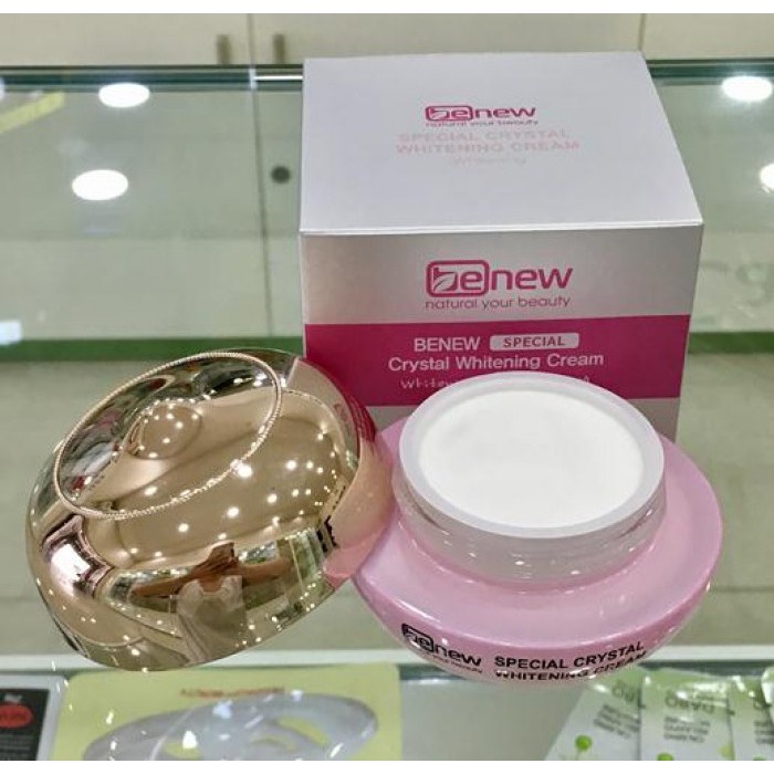 Kem ngừa nám da, loại bỏ tàn nhang, dưỡng trắng da mặt ốc sên BENEW Special Crystal Whitening Cream Hàn quốc 50ml/Hộp