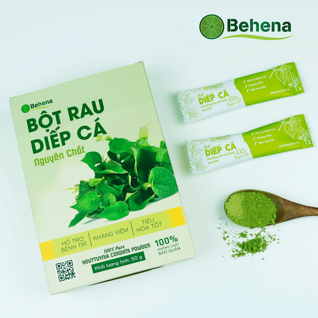 Bột rau diếp cá Behena hộp 50g Sấy lạnh