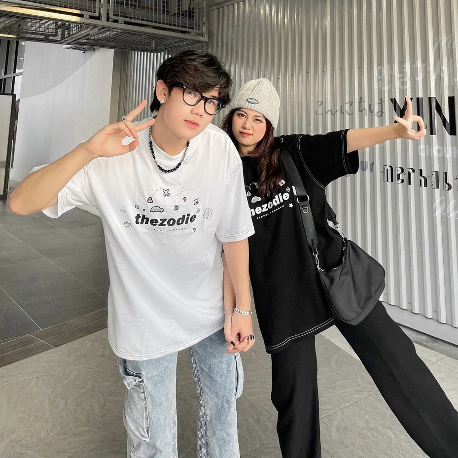 Áo thun tay lỡ Streetwear Season Travel