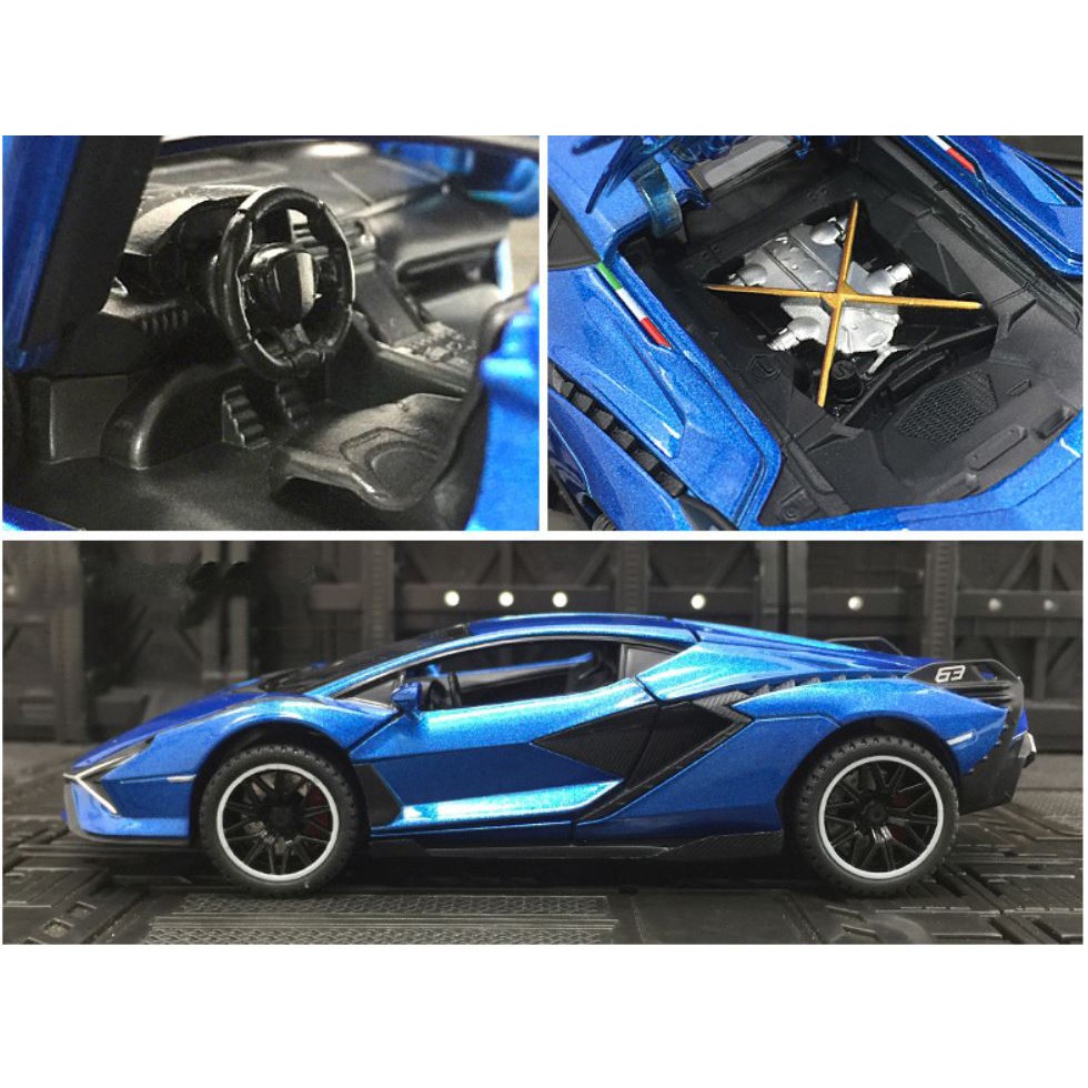 [Mã LIFE0503TOYS1 giảm 10% đơn 150k] Xe mô hình kim loại Lambo Sian FKP37 tỷ lệ