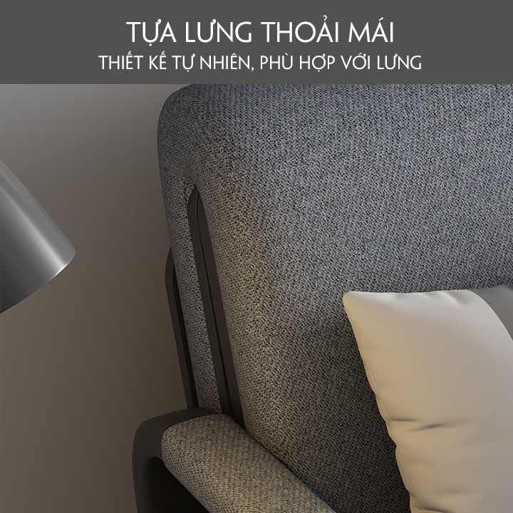 Giường Gấp Gọn Thành Ghế Sofa,Giường Đa Năng Nệm Bọt Biển Tự Nhiên , Khung Thép Cường Lực Kích Thước 1m58 x 1m95