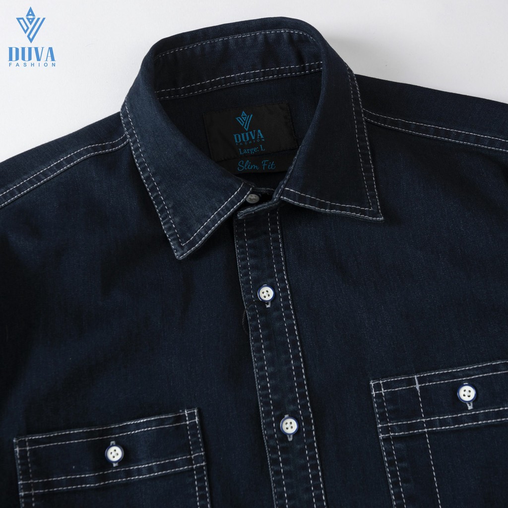 Áo Sơmi Denim ngắn tay Nam SM03 | BigBuy360 - bigbuy360.vn