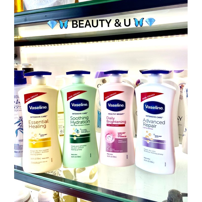 [MẪU MỚI] SỮA DƯỠNG THỂ VASELINE MỸ HEALTHY WHITE UV LIGHTENING 725ML HEALTHY BRIGHT DAILY BRIGHTENING EVEN TONE LOTION